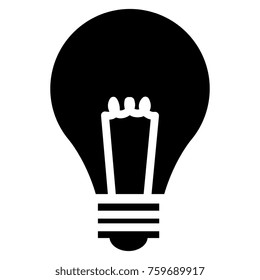 bulb light isolated icon