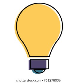 bulb light isolated icon