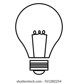 bulb light isolated icon