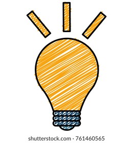 bulb light isolated icon