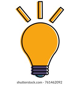 bulb light isolated icon