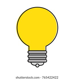 bulb light isolated icon
