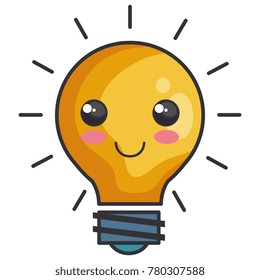 bulb light isolated icon