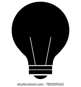 bulb light isolated icon