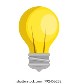 bulb light isolated icon
