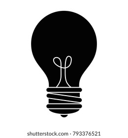 bulb light isolated icon