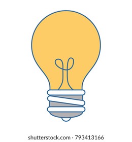 bulb light isolated icon