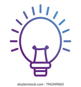 bulb light isolated icon