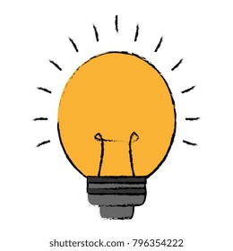 bulb light isolated icon