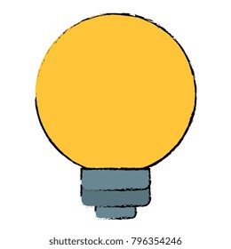 bulb light isolated icon