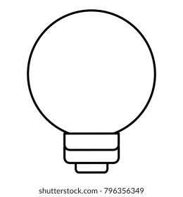 bulb light isolated icon