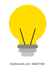 bulb light  isolated icon design, vector illustration  graphic