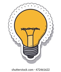 bulb light isolated icon vector illustration design