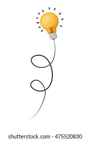 bulb light isolated icon vector illustration design