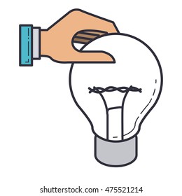 bulb light isolated icon vector illustration design