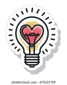 bulb light isolated icon vector illustration design