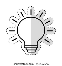bulb light isolated icon vector illustration design