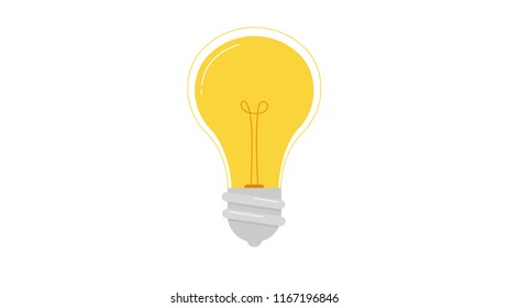 Bulb light isolated vector illustration