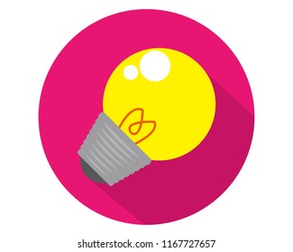 Bulb light isolated vector illustration
