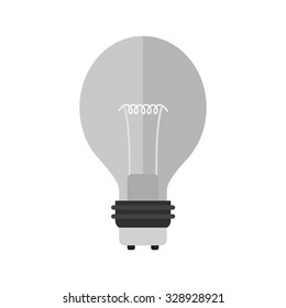 Bulb, light, lightbulb icon vector image. Can also be used for household objects. Suitable for use on web apps, mobile apps and print media.