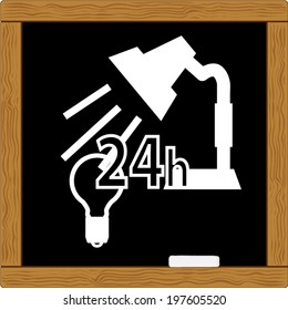 bulb light lightbulb lamp electricity electric electrical chalk school blackboard drawing icon