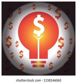 bulb light like idea inspiration vector
