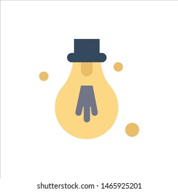 Bulb, Light, Motivation  Flat Color Icon. Vector icon banner Template. Vector Icon Template background