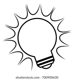 bulb light with rays