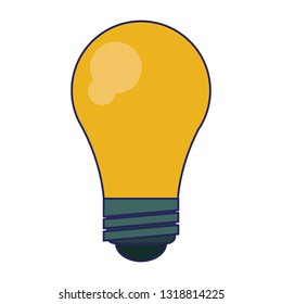bulb light symbol isolated