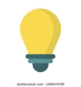 Bulb light symbol isolated vector illustration graphic design