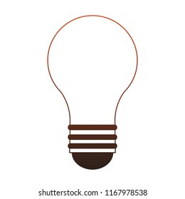 Bulb light symbol red lines
