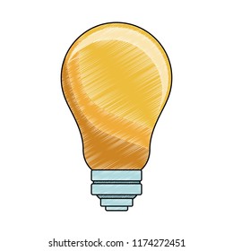 Bulb light symbol scribble
