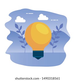 bulb light think idea icon