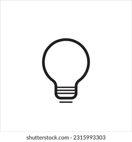 Bulb light vector icon. Electric lighting. Electric, shining. Light Bulb icon vector, isolated on background. Light bulb icon - sign of ideas, solutions. Energy light bulb symbol,