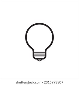 Bulb light vector icon. Electric lighting. Electric, shining. Light Bulb icon vector, isolated on background. Light bulb icon - sign of ideas, solutions. Energy light bulb symbol,