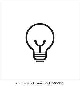 Bulb light vector icon. Electric lighting. Electric, shining. Light Bulb icon vector, isolated on background. Light bulb icon - sign of ideas, solutions. Energy light bulb symbol,