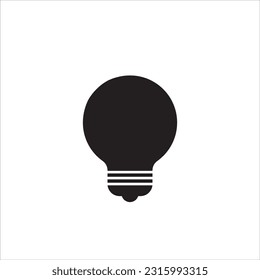 Bulb light vector icon. Electric lighting. Electric, shining. Light Bulb icon vector, isolated on background. Light bulb icon - sign of ideas, solutions. Energy light bulb symbol,