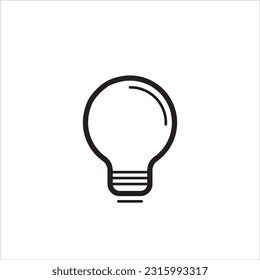 Bulb light vector icon. Electric lighting. Electric, shining. Light Bulb icon vector, isolated on background. Light bulb icon - sign of ideas, solutions. Energy light bulb symbol,