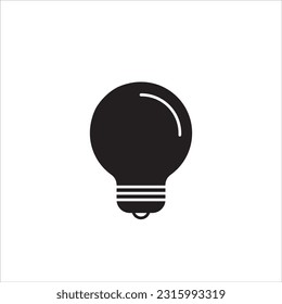 Bulb light vector icon. Electric lighting. Electric, shining. Light Bulb icon vector, isolated on background. Light bulb icon - sign of ideas, solutions. Energy light bulb symbol,