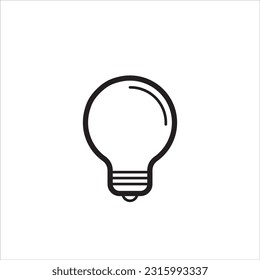 Bulb light vector icon. Electric lighting. Electric, shining. Light Bulb icon vector, isolated on background. Light bulb icon - sign of ideas, solutions. Energy light bulb symbol,