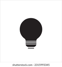 Bulb light vector icon. Electric lighting. Electric, shining. Light Bulb icon vector, isolated on background. Light bulb icon - sign of ideas, solutions. Energy light bulb symbol,