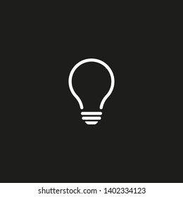 Bulb light vector icon. Lighting Electric lamp. Electricity, shine. Light Bulb icon vector, isolated on background. Bulb light icon - Idea sign, solution. Bulb light symbol Energy 