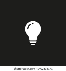 Bulb light vector icon. Lighting Electric lamp. Electricity, shine. Light Bulb icon vector, isolated on background. Bulb light icon - Idea sign, solution. Bulb light symbol Energy 