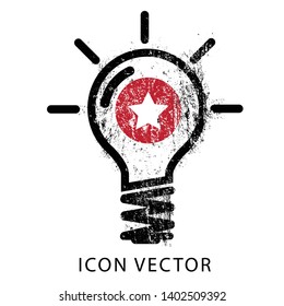 	
Bulb light vector icon. Logo element. Lighting Electric lamp. Electricity, shine.