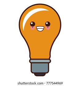 Bulb light year cute kawaii cartoon