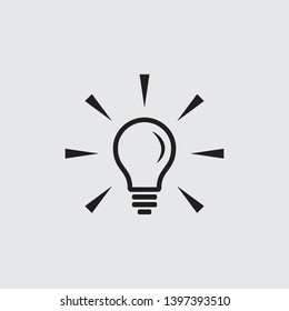 bulb lighting icon vector design