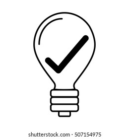bulb like good idea isolated icon vector illustration design