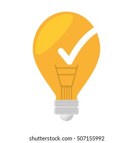 bulb like good idea isolated icon vector illustration design