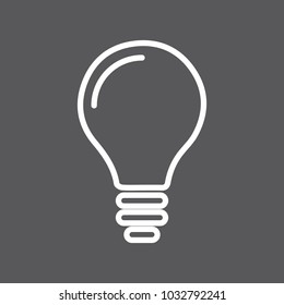 Bulb line icon
