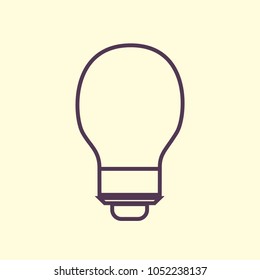 bulb line icon
